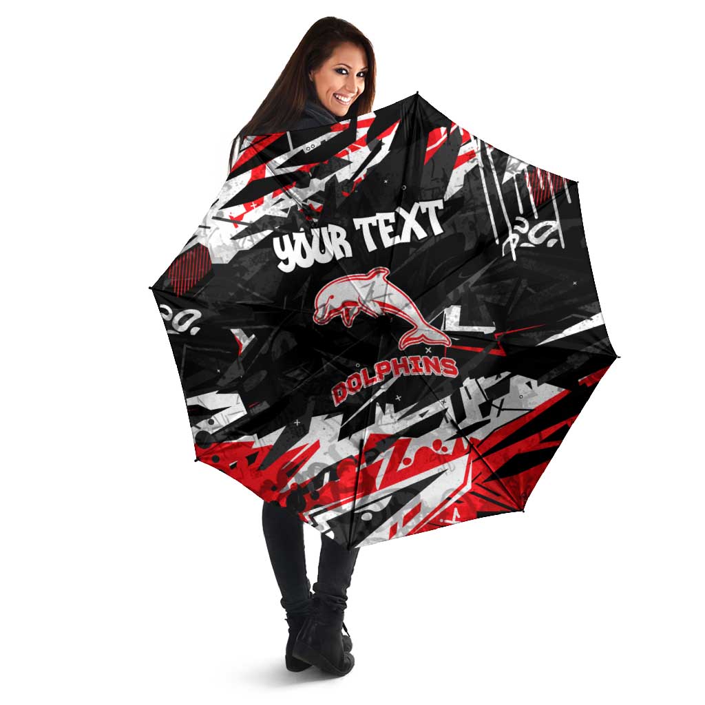 Personalized Dolphins Umbrella Graffiti Grunge Abstract Urban Street Style Design