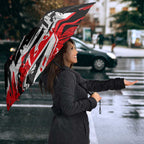 Personalized Dolphins Umbrella Graffiti Grunge Abstract Urban Street Style Design