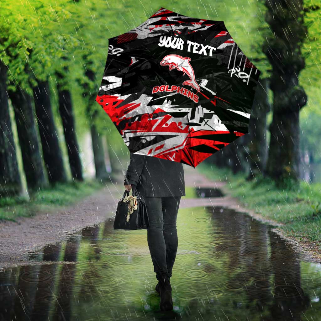 Personalized Dolphins Umbrella Graffiti Grunge Abstract Urban Street Style Design