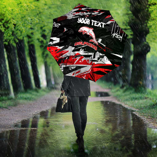 Personalized Dolphins Umbrella Graffiti Grunge Abstract Urban Street Style Design