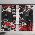 Personalized Dolphins Window Curtain Graffiti Grunge Abstract Urban Street Style Design