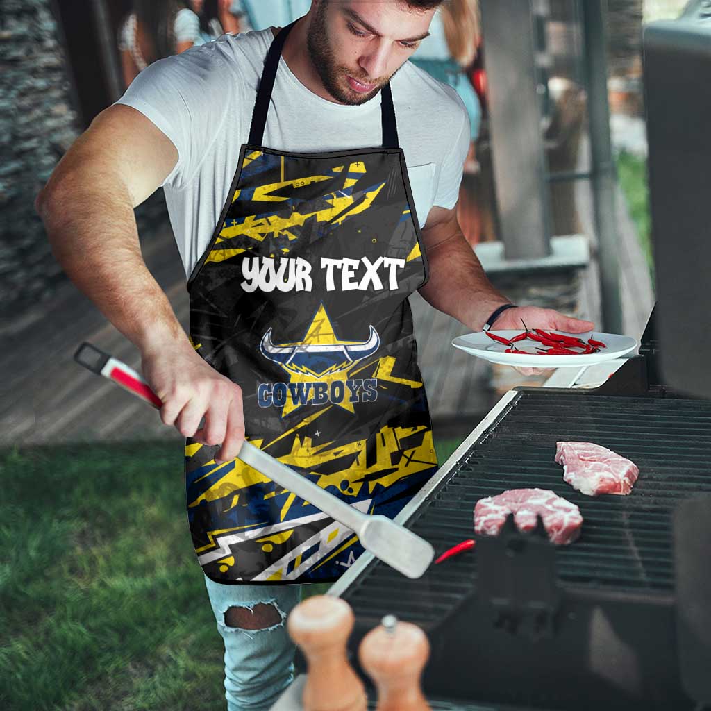 Personalized North Queensland Cowboys Apron Graffiti Grunge Abstract Urban Street Style Design