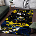 Personalized North Queensland Cowboys Area Rug Graffiti Grunge Abstract Urban Street Style Design