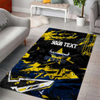 Personalized North Queensland Cowboys Area Rug Graffiti Grunge Abstract Urban Street Style Design