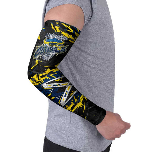 Personalized North Queensland Cowboys Arm Sleeves Graffiti Grunge Abstract Urban Street Style Design