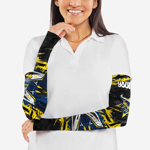 Personalized North Queensland Cowboys Arm Sleeves Graffiti Grunge Abstract Urban Street Style Design