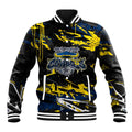 Personalized North Queensland Cowboys Baseball Jacket Graffiti Grunge Abstract Urban Street Style Design
