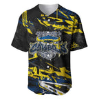 Personalized North Queensland Cowboys Baseball Jersey Graffiti Grunge Abstract Urban Street Style Design