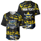 Personalized North Queensland Cowboys Baseball Jersey Graffiti Grunge Abstract Urban Street Style Design