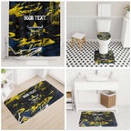 Personalized North Queensland Cowboys Bathroom Set Graffiti Grunge Abstract Urban Street Style Design