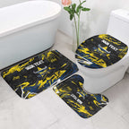 Personalized North Queensland Cowboys Bathroom Set Graffiti Grunge Abstract Urban Street Style Design
