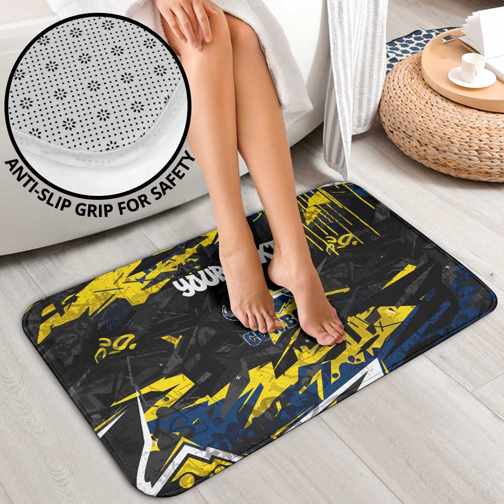 Personalized North Queensland Cowboys Bathroom Set Graffiti Grunge Abstract Urban Street Style Design