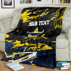 Personalized North Queensland Cowboys Blanket Graffiti Grunge Abstract Urban Street Style Design