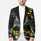 Personalized North Queensland Cowboys Blazer Graffiti Grunge Abstract Urban Street Style Design