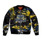 Personalized North Queensland Cowboys Bomber Jacket Graffiti Grunge Abstract Urban Street Style Design
