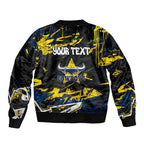 Personalized North Queensland Cowboys Bomber Jacket Graffiti Grunge Abstract Urban Street Style Design