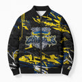 Personalized North Queensland Cowboys Bomber Puffer Jacket Graffiti Grunge Abstract Urban Street Style Design