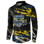 Personalized North Queensland Cowboys Button Sweatshirt Graffiti Grunge Abstract Urban Street Style Design