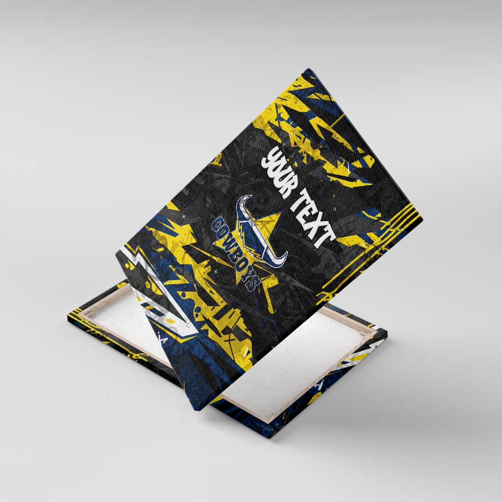Personalized North Queensland Cowboys Canvas Wall Art Graffiti Grunge Abstract Urban Street Style Design