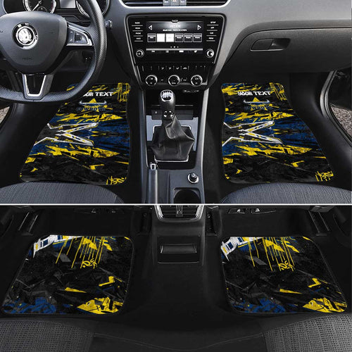 Personalized North Queensland Cowboys Car Mats Graffiti Grunge Abstract Urban Street Style Design