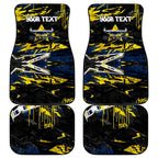 Personalized North Queensland Cowboys Car Mats Graffiti Grunge Abstract Urban Street Style Design