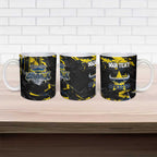 Personalized North Queensland Cowboys Ceramic Mug Graffiti Grunge Abstract Urban Street Style Design