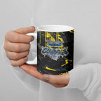 Personalized North Queensland Cowboys Ceramic Mug Graffiti Grunge Abstract Urban Street Style Design