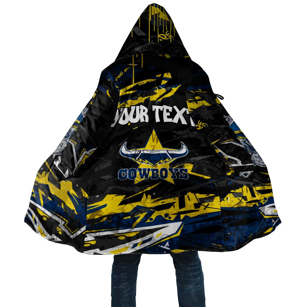 Personalized North Queensland Cowboys Cloak Graffiti Grunge Abstract Urban Street Style Design