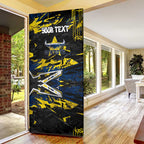 Personalized North Queensland Cowboys Door Cover Graffiti Grunge Abstract Urban Street Style Design