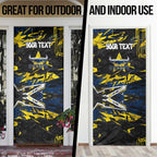 Personalized North Queensland Cowboys Door Cover Graffiti Grunge Abstract Urban Street Style Design