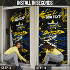 Personalized North Queensland Cowboys Door Cover Graffiti Grunge Abstract Urban Street Style Design