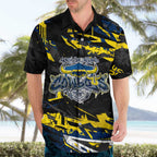 Personalized North Queensland Cowboys Hawaiian Shirt Graffiti Grunge Abstract Urban Street Style Design