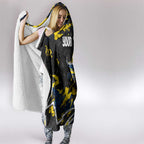Personalized North Queensland Cowboys Hooded Blanket Graffiti Grunge Abstract Urban Street Style Design