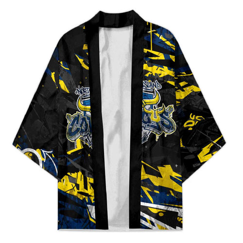 Personalized North Queensland Cowboys Kimono Graffiti Grunge Abstract Urban Street Style Design