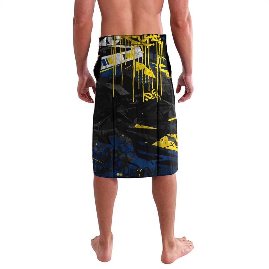 Personalized North Queensland Cowboys Lavalava Graffiti Grunge Abstract Urban Street Style Design