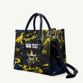 Personalized North Queensland Cowboys Leather Bag Graffiti Grunge Abstract Urban Street Style Design