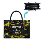 Personalized North Queensland Cowboys Leather Bag Graffiti Grunge Abstract Urban Street Style Design