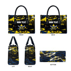 Personalized North Queensland Cowboys Leather Bag Graffiti Grunge Abstract Urban Street Style Design