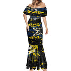 Personalized North Queensland Cowboys Mermaid Dress Graffiti Grunge Abstract Urban Street Style Design