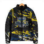 Personalized North Queensland Cowboys Padded Jacket Graffiti Grunge Abstract Urban Street Style Design