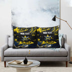 Personalized North Queensland Cowboys Pillow Cover Graffiti Grunge Abstract Urban Street Style Design