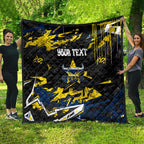 Personalized North Queensland Cowboys Quilt Graffiti Grunge Abstract Urban Street Style Design