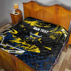 Personalized North Queensland Cowboys Quilt Graffiti Grunge Abstract Urban Street Style Design
