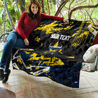 Personalized North Queensland Cowboys Quilt Graffiti Grunge Abstract Urban Street Style Design