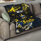 Personalized North Queensland Cowboys Quilt Graffiti Grunge Abstract Urban Street Style Design