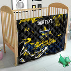 Personalized North Queensland Cowboys Quilt Graffiti Grunge Abstract Urban Street Style Design