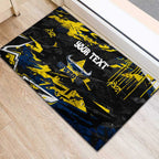 Personalized North Queensland Cowboys Rubber Doormat Graffiti Grunge Abstract Urban Street Style Design