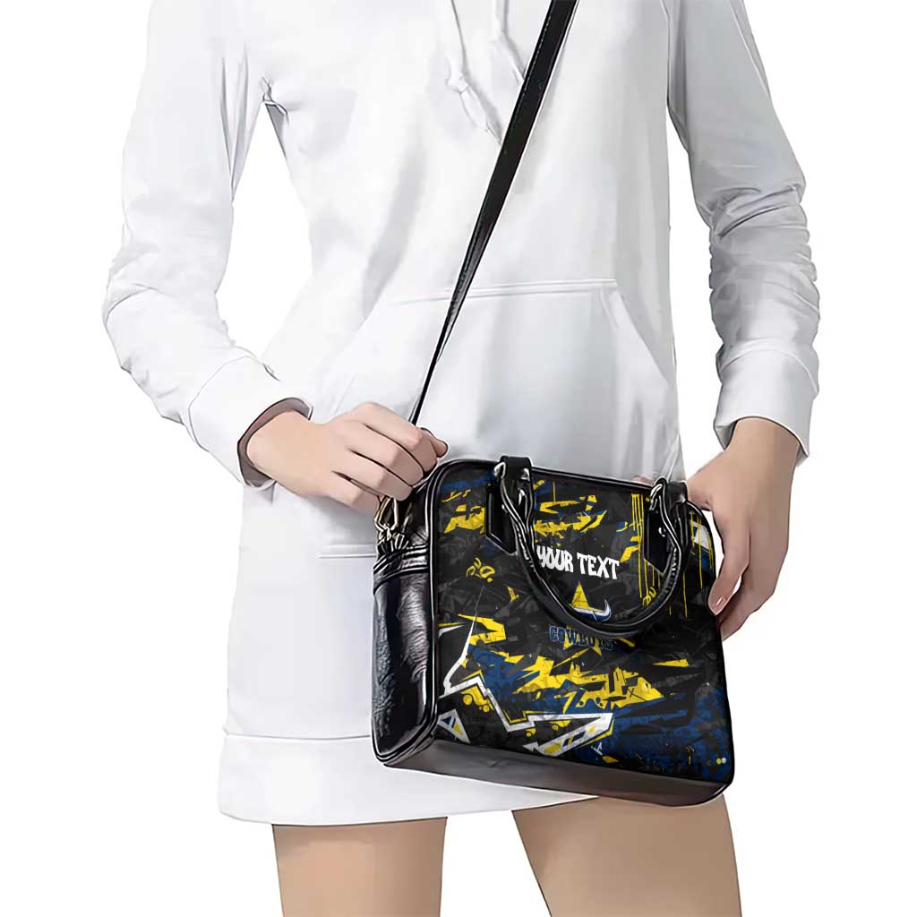 Personalized North Queensland Cowboys Shoulder Handbag Graffiti Grunge Abstract Urban Street Style Design