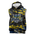 Personalized North Queensland Cowboys Sleeveless Hoodie Graffiti Grunge Abstract Urban Street Style Design