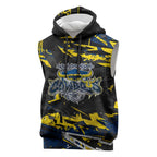 Personalized North Queensland Cowboys Sleeveless Hoodie Graffiti Grunge Abstract Urban Street Style Design